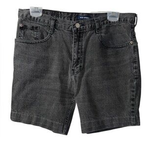 Vintage NEW WAVE Black Denim Jean Shorts